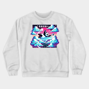 Pandawave Aesthetic Skydiving Crewneck Sweatshirt